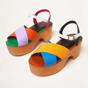 Charlotte Stone Dermot Wood Rainbow Sandal